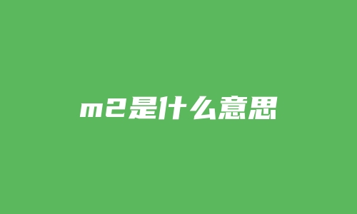 m2是什么意思