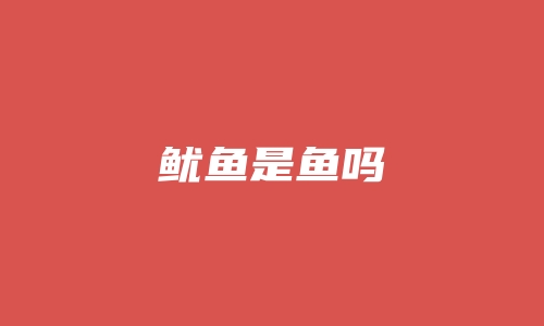 鱿鱼是鱼吗