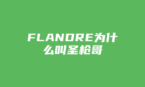 FLANDRE为什么叫圣枪哥